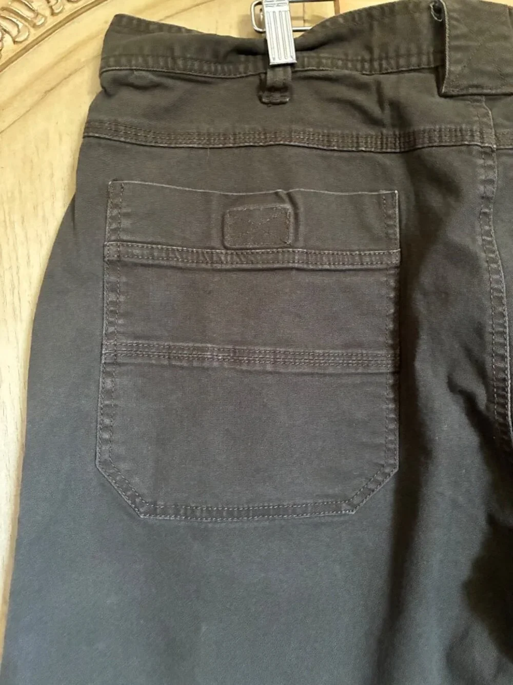 The American Outdoorsman Pants Mens 38x32 Brown Good Utility Canvas Workwear